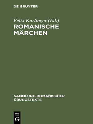 cover image of Romanische Märchen